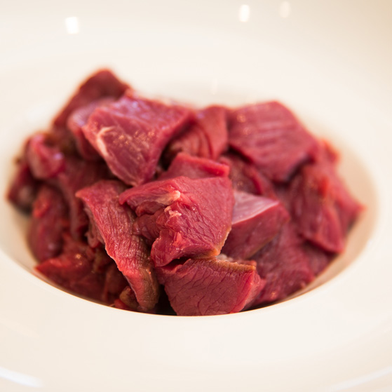 diced venison