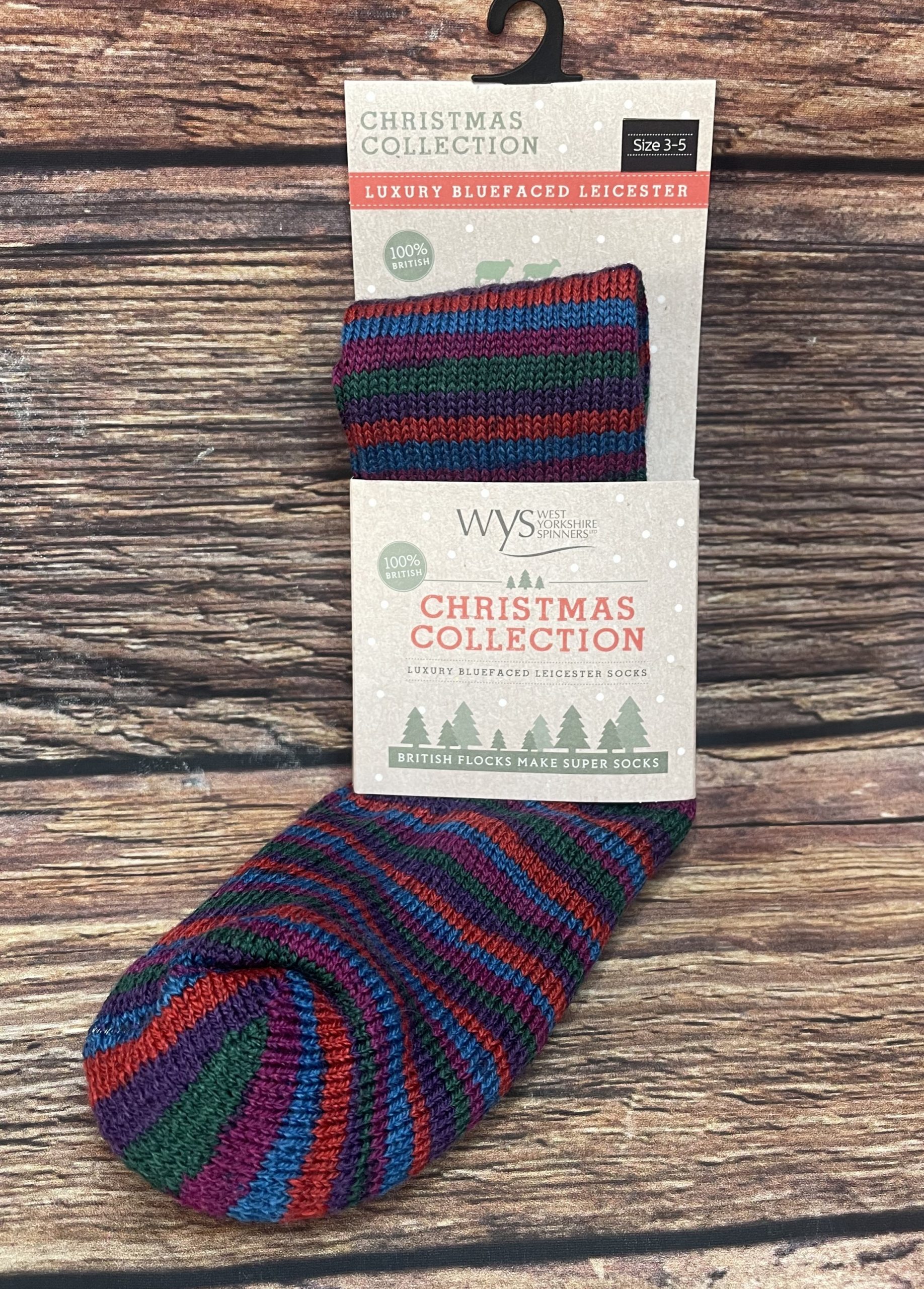vintage tinsel wool socks